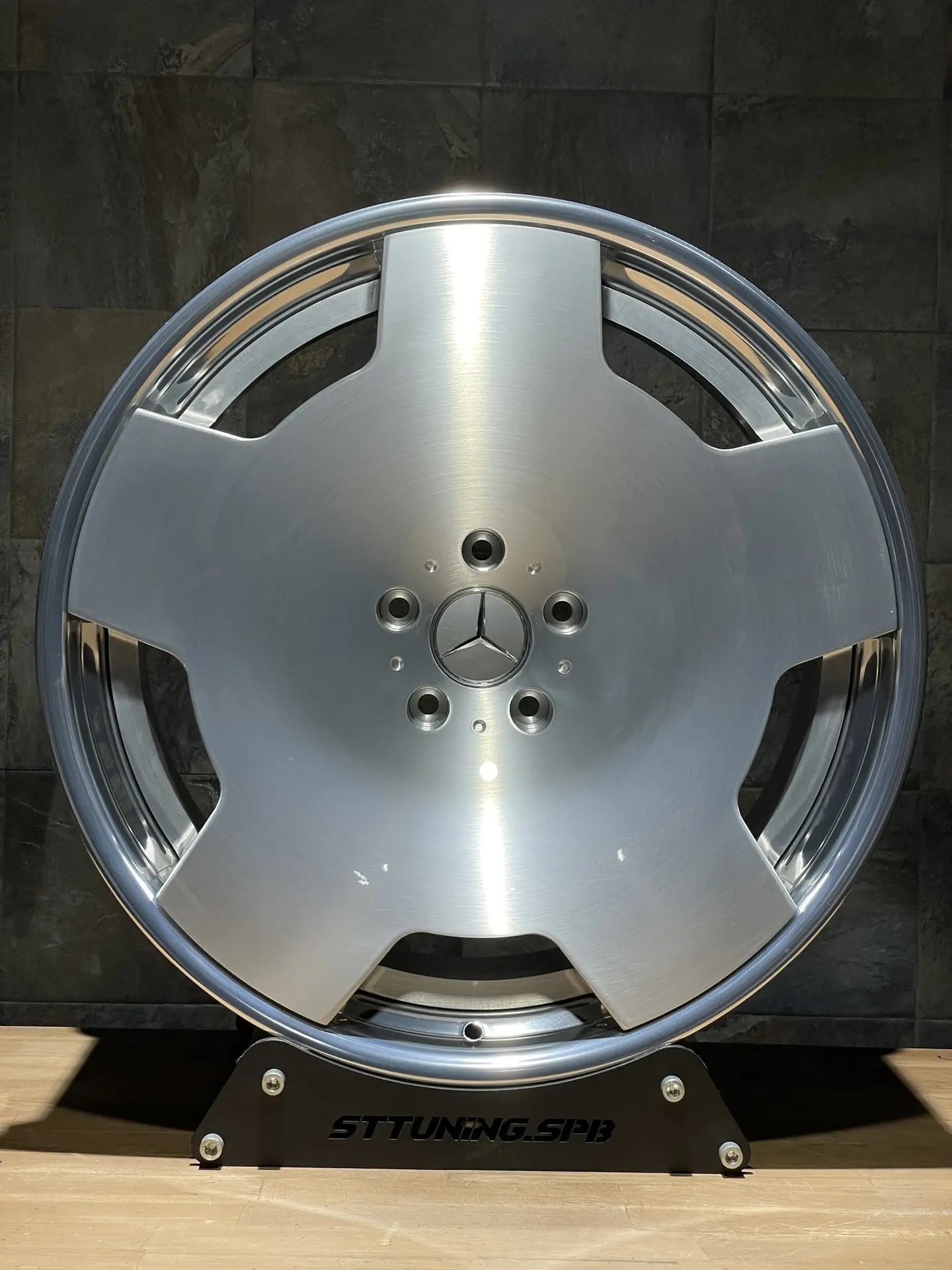 Диск ST Forged Double Monoblock 9х22 5/112 et30 66,5 Silver Polish Lip Д006043