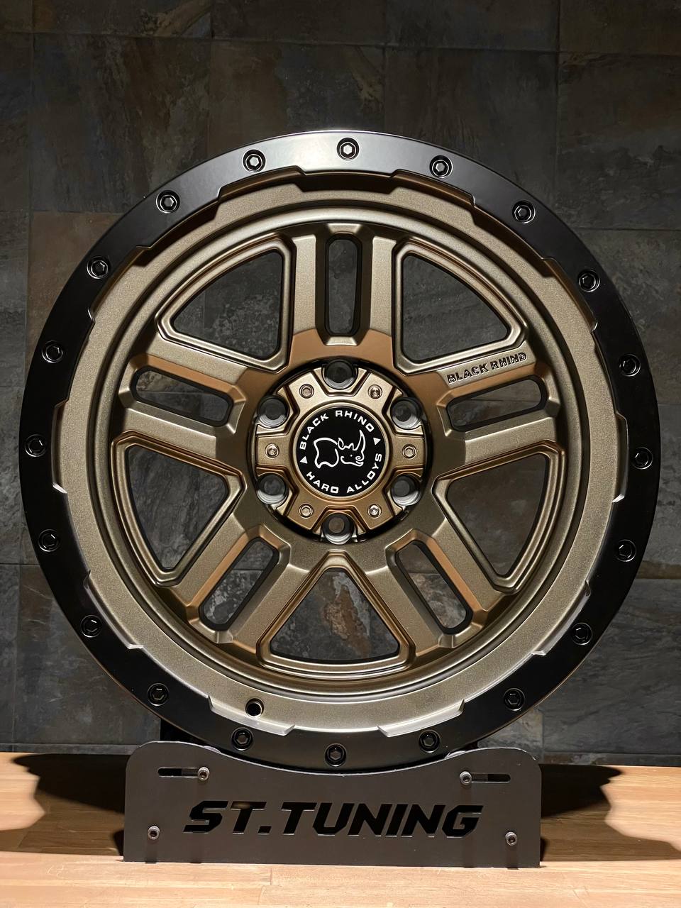 Диск Replica ST BLACK RHINO 5409 9х20 6/139,7 et15 110,1 Matt Bronze + Black Lip Д004890