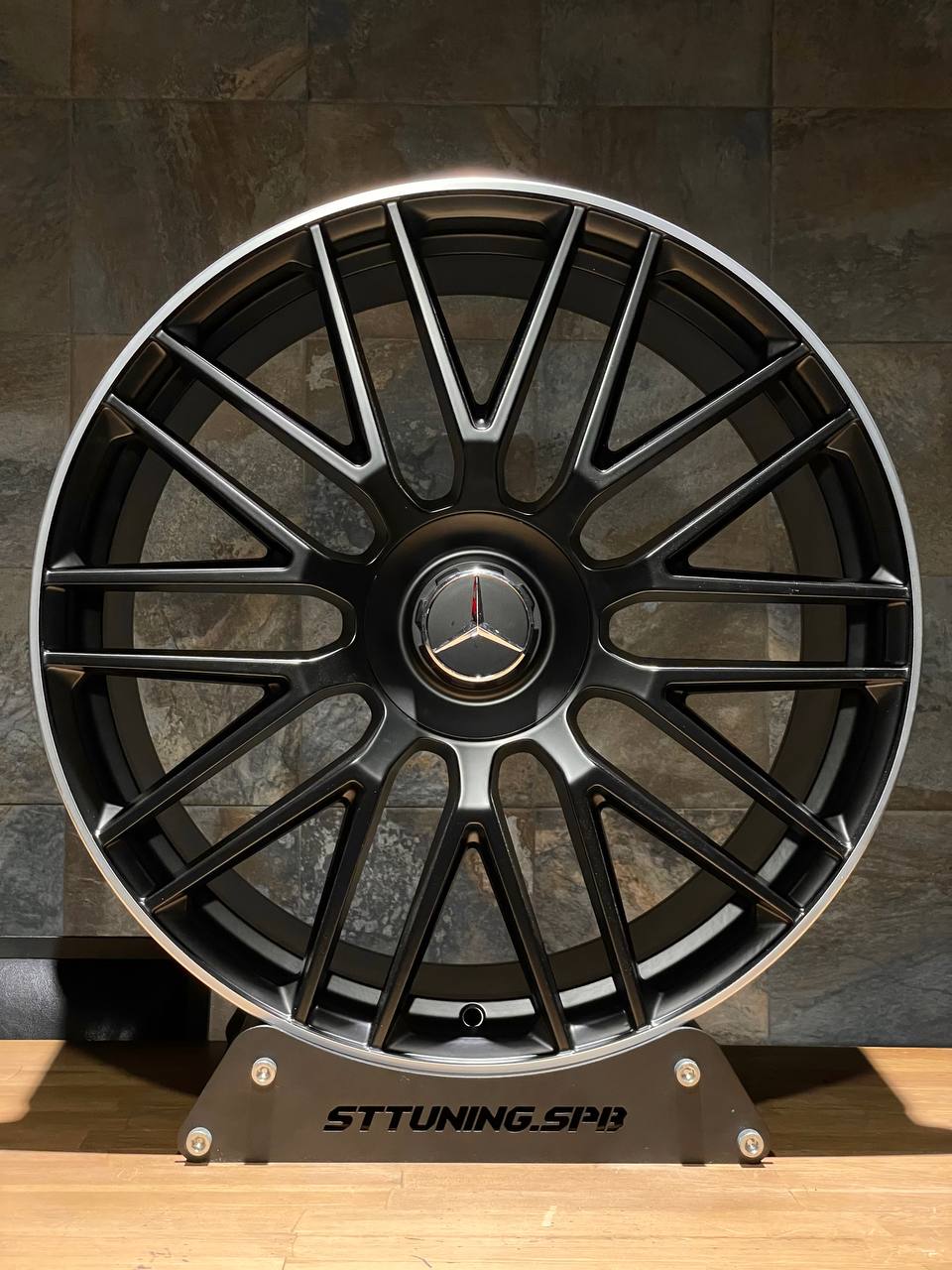 Диск Replica ST MERCEDES H932F 9,5х22 5/112 et45 66,5 Matt Black Lip Д005279