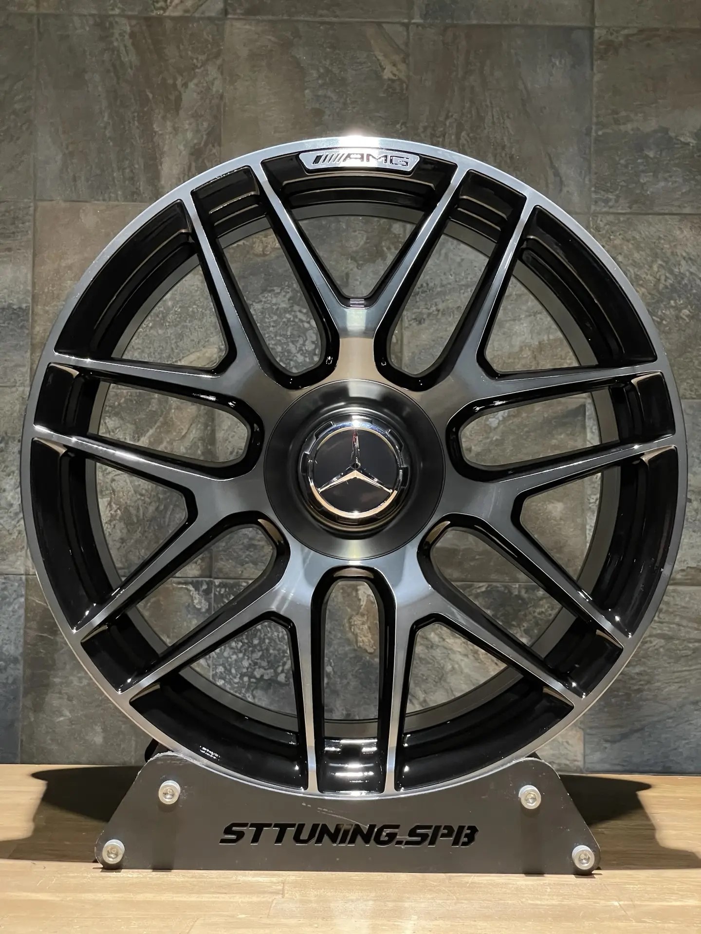 Диск Replica ST MB ROG762B 8,5х19 5/112 et38 66,45 Black Polish Dark Д006350