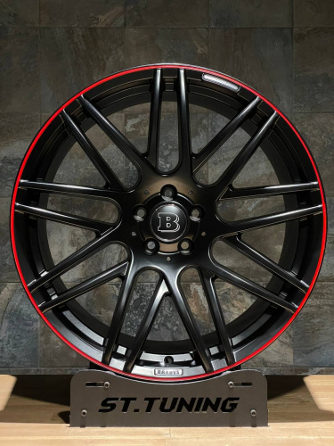Диск Replica ST Brbs 1003 9х20 5/112 et48 66,6 Matt Black Red Lip Д004769