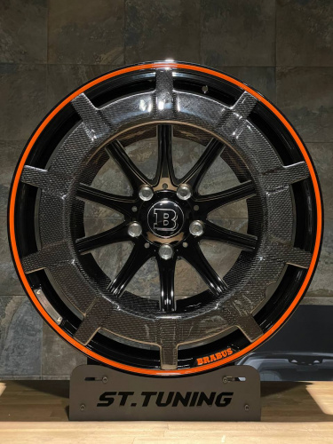 Диск ST Forged JM24 RGW485 10х22 5/130 et30 84,1 Black orange Lip Carbon Д004195