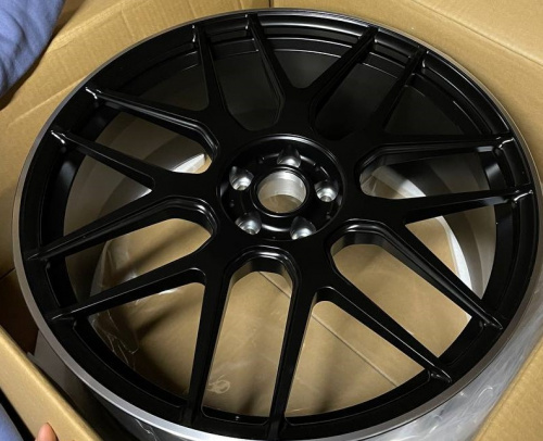 Диск ST Forged JM24 C08092 10х22 5/112 et43 66,45 Satin Black Polish Lip Д004313