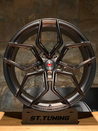 Диск ST Forged Porsch Vossen 10х22 5/130 et48 71,6 Satin Black Brushed Д002058
