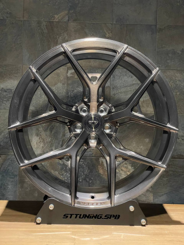 Диск ST Forged HF-5 10х22 5/112 et28 66,5 Brush Black Д006035